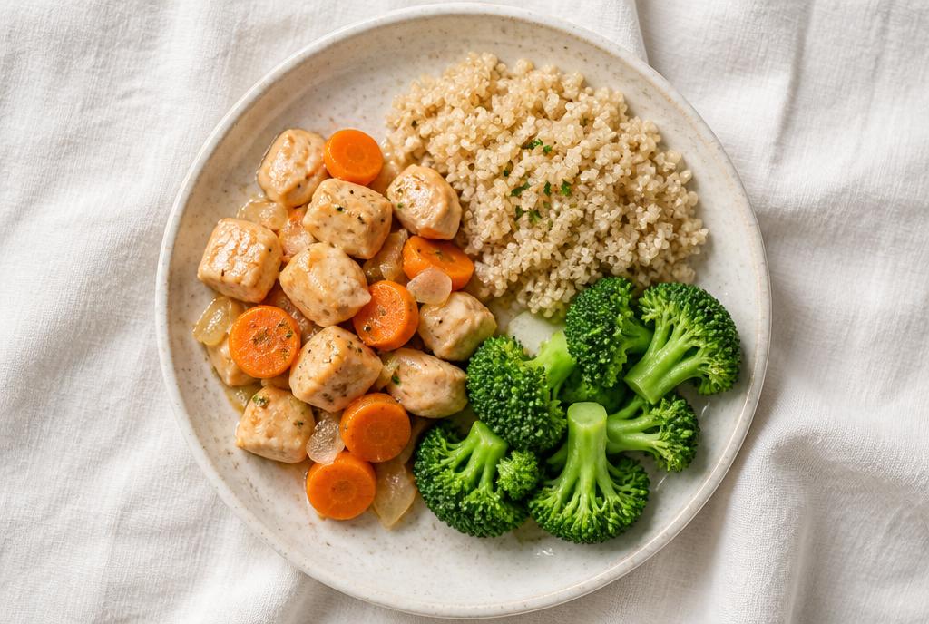 Braised Chicken with Quinoa & Vegetables