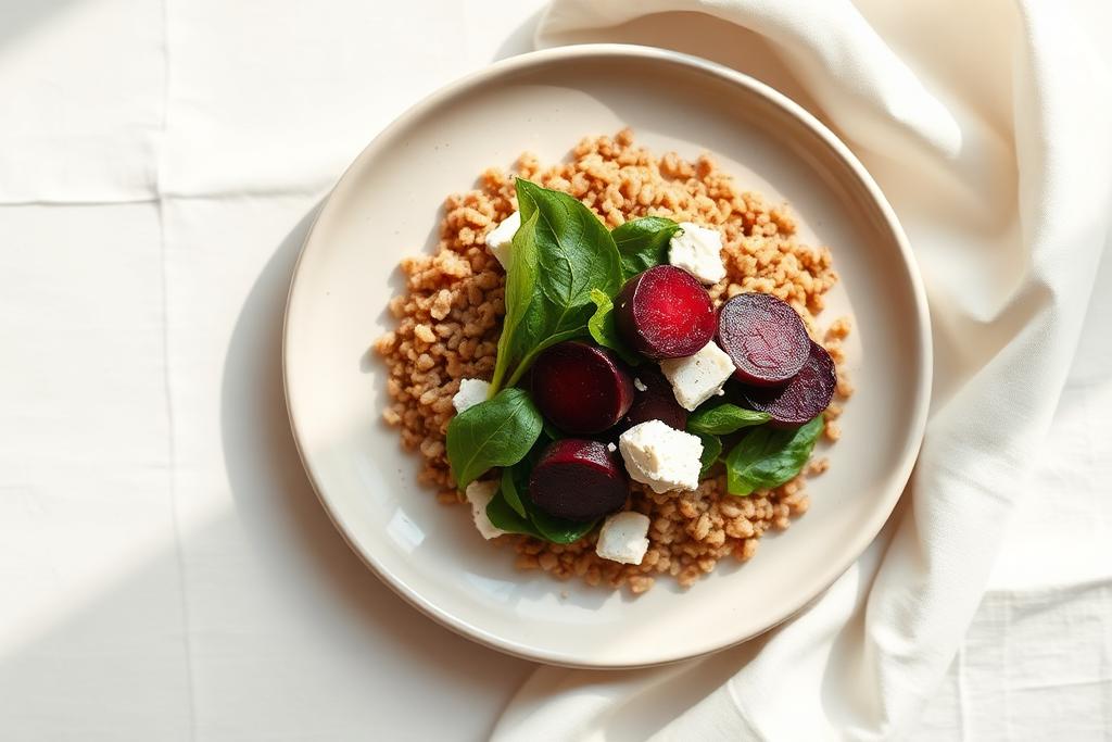 Buckwheat Salad with Roasted Beetroot & Goat's Cheese